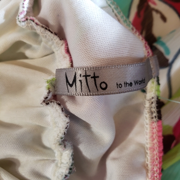 Mitto turquoise & pink maxi dress size Small - Picture 2 of 6